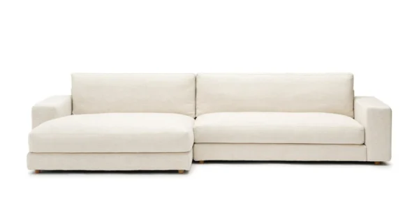 Oscar L shape Sofa - Oatmeal - Image 4